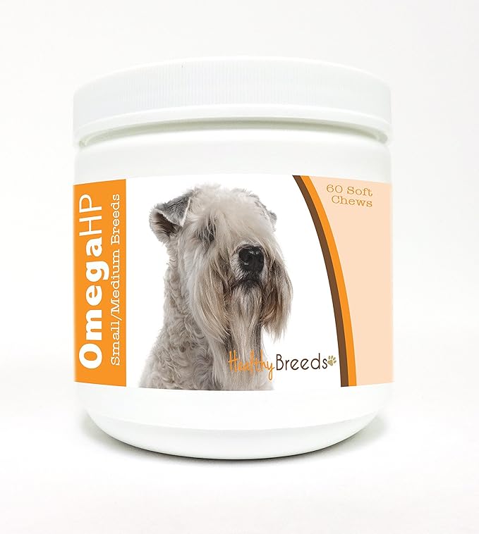Healthy Breeds Soft Coated Wheaten Terrier Omega HP Fatty Acid Skin and Coat Support Soft Chews 60 Count