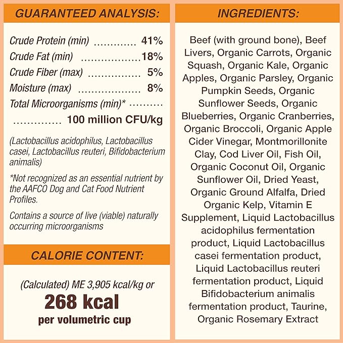 Primal Freeze Dried Dog Food Pronto, Beef; Scoop & Serve, Complete & Balanced Meal; Also Use as Topper or Treat; Premium, Healthy, Grain Free High Protein Raw Dog Food (25 oz)