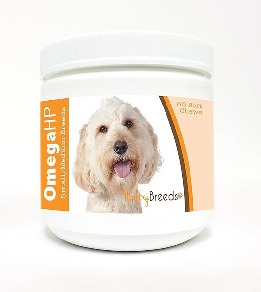 Healthy Breeds Labradoodle Omega HP Fatty Acid Skin and Coat Support Soft Chews 60 Count