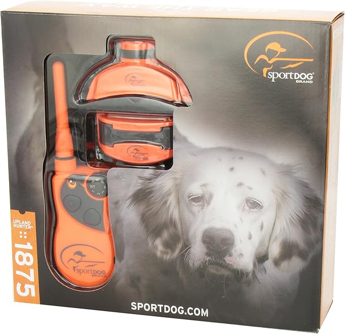 SportDOG Brand UplandHunter 1875 Remote Trainer with Beeper- 1 Mile Range- Waterproof, Rechargeable Dog Training and Tracking Collar with Tone, Vibration, and Static- Beeper Audible up to 500 Yards