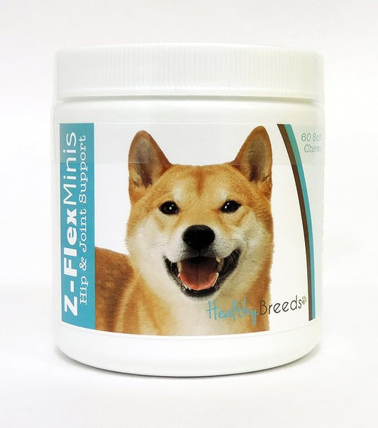 Healthy Breeds Shiba Inu Z-Flex Minis Hip and Joint Support Soft Chews 60 Count