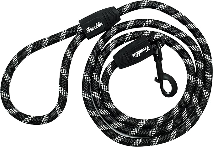 Franklin Pet Supply Nylon Dog Leash - Rope - Reflective - Dog Training - 6 Foot - Dog Walking - Ultra Strong