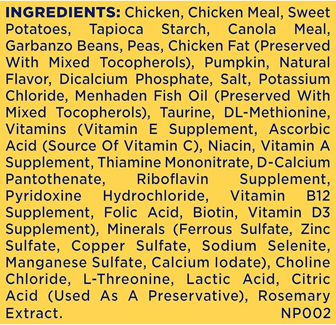 Nature′s Recipe Grain Free Puppy Chicken, Sweet Potato & Pumpkin Recipe Dry Dog Food, 4 lb. Bag
