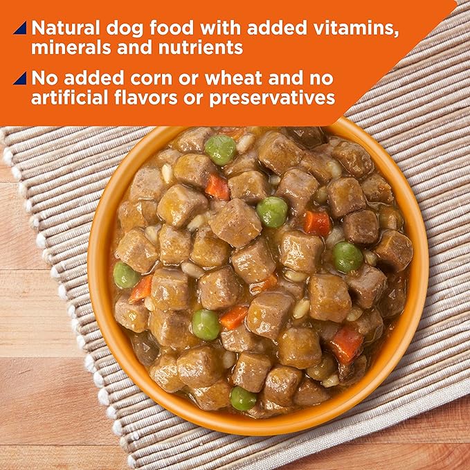 Nature’s Recipe Stew Chicken, Rice & Barley Recipe Wet Dog Food, 13.2 oz. Can, 12 Count
