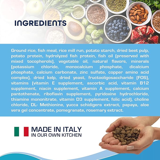 Forza10 Dermo Allergy Dog Food, Dog Food for Allergies and Itching, Dry Dog Food for Skin Allergies, Fish Flavor Sensitive Stomach Dog Food, Sensitive Stomach Dog Food Adult Dogs All Breeds, 22 Pounds