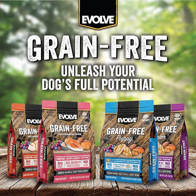 Evolve Grain Free Deboned Duck, Sweet Potato & Venison Recipe Dry Dog Food, 3.5 lb.
