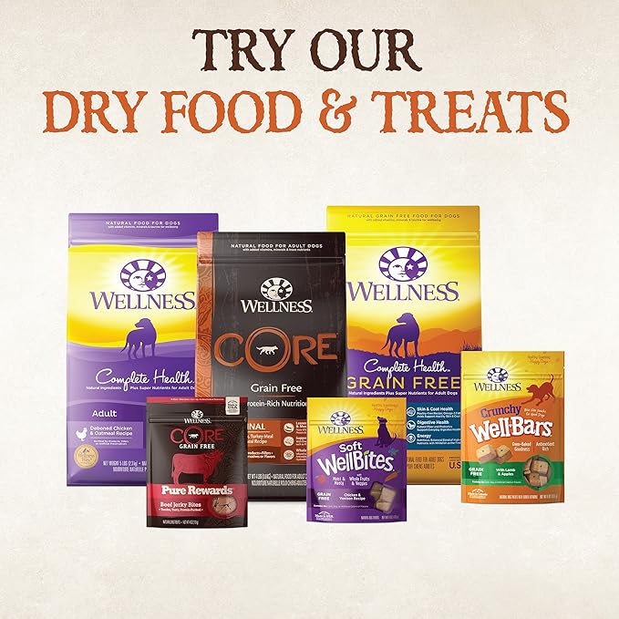 Wellness 95% Turkey Natural Wet Grain Free Canned Dog Food, 13.2-Ounce Can (Pack of 12)