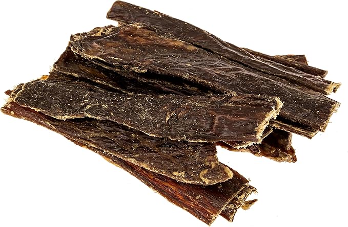 TickledPet Premium Beef Jerky Dog Treats - Single Ingredient USA Sourced and Made - Naturally High Glucosamine & Chondroitin Dog Treats