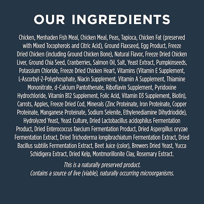 Instinct Raw Boost Skin & Coat Health Grain Free Recipe with Real Chicken Natural Dry Dog Food by Nature's Variety, 18 lb. Bag