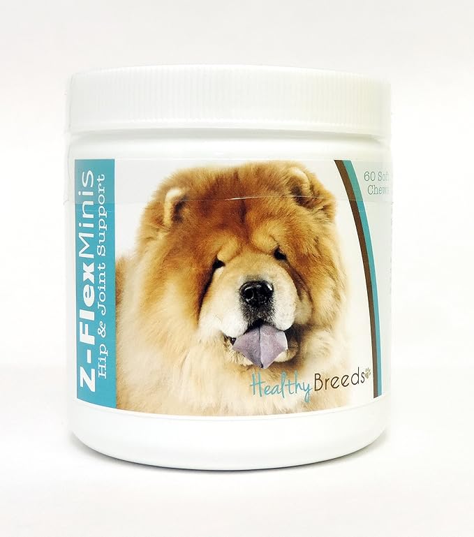 Healthy Breeds Chow Chow Z-Flex Minis Hip and Joint Support Soft Chews 60 Count