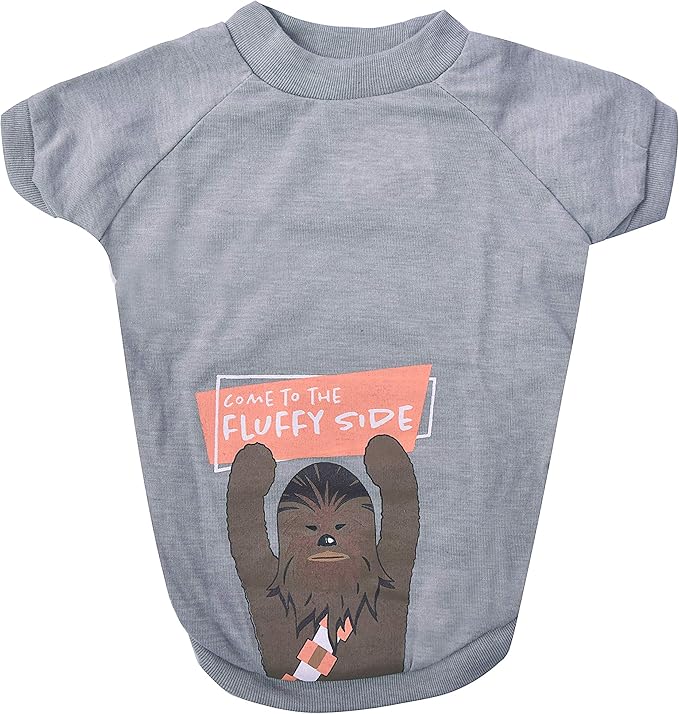 Star Wars for Pets "Come To The Fluffy Side" Chewbacca Dog Tee | Dog Shirt for Large Dogs | Size X-Large | Soft, Cute, and Comfortable Dog Clothing and Apparel, Cute Dog Clothes