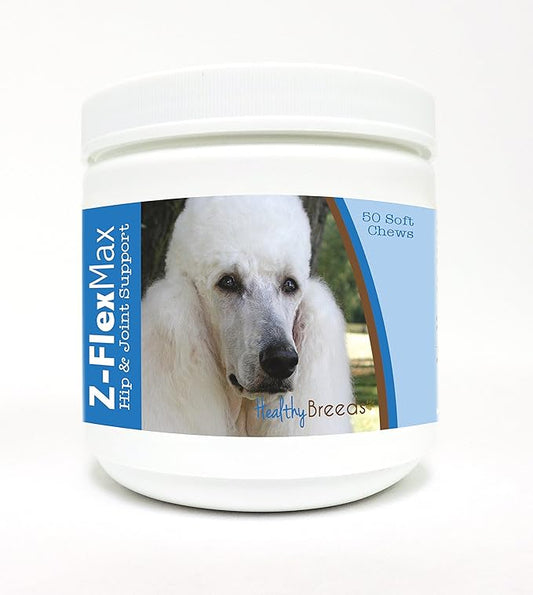 Healthy Breeds Poodle Z-Flex Max Hip and Joint Soft Chews 50 Count