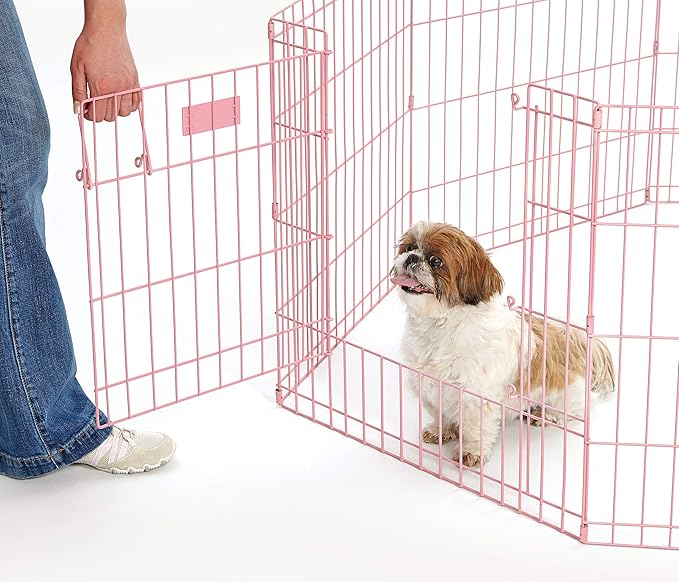 MidWest Homes for Pets Folding Metal Exercise Pen / Pet Playpen