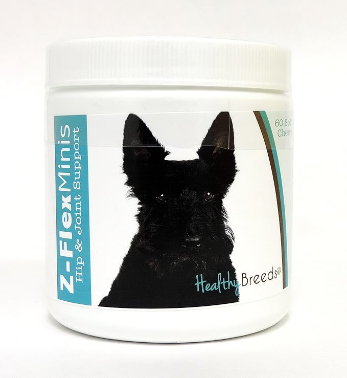 Healthy Breeds Z-Flex Minis for Scottish Terrier + Glucosamine + Chondroitin + Omegas - Joint Support for Improved Mobility - 60 Soft Chews