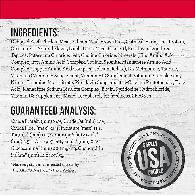 Merrick Backcountry Healthy Grains Kibble With Freeze Dried Raw Pieces, Great Plains Red Meat Recipe Dog Food - 4.0 lb. Bag