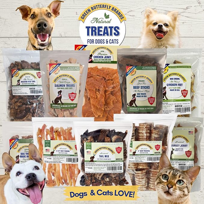 Chicken Jerky - Dog Treats Made in USA Only - 1 Ingredient: USDA Grade A Chicken Breast - No Additives or Preservatives - Grain Free Snack, All Natural Premium Strips, 8 Ounces