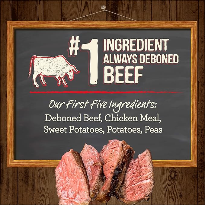 Merrick Dry Puppy Food, Real Beef and Sweet Potato Grain Free Dog Food Recipe - 10 lb. Bag