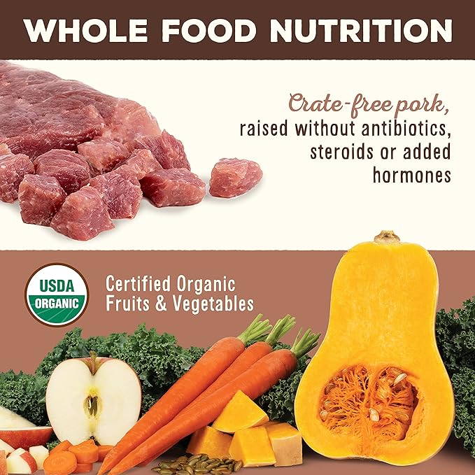 Primal Freeze Dried Dog Food Nuggets, Pork; Complete & Balanced Meal; Also Use as Topper or Treat; Premium, Healthy, Grain Free, High Protein Raw Dog Food, 5.5 oz