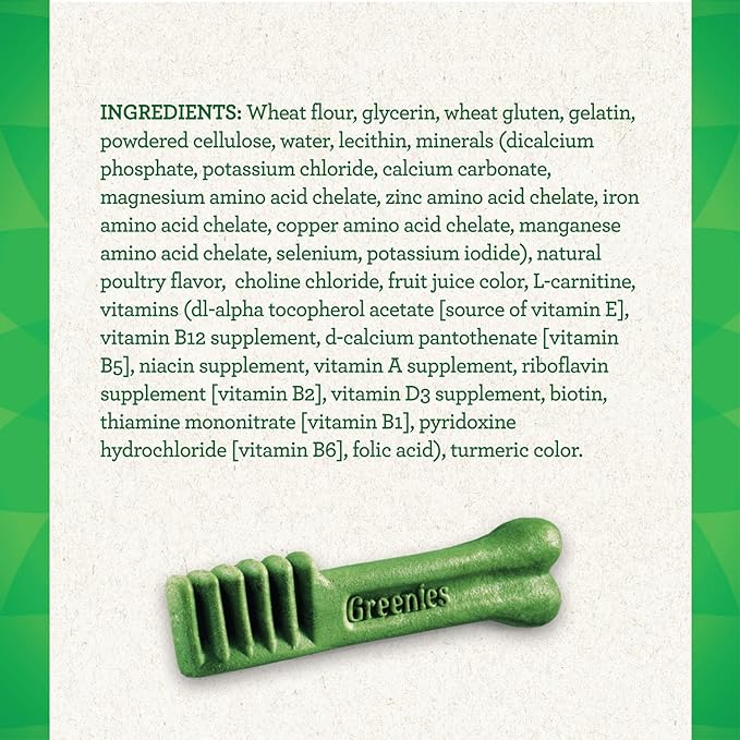 GREENIES Weight Management Petite Natural Dog Dental Care Chews Weight Control Dog Treats, 27 oz. Pack (45 Treats)