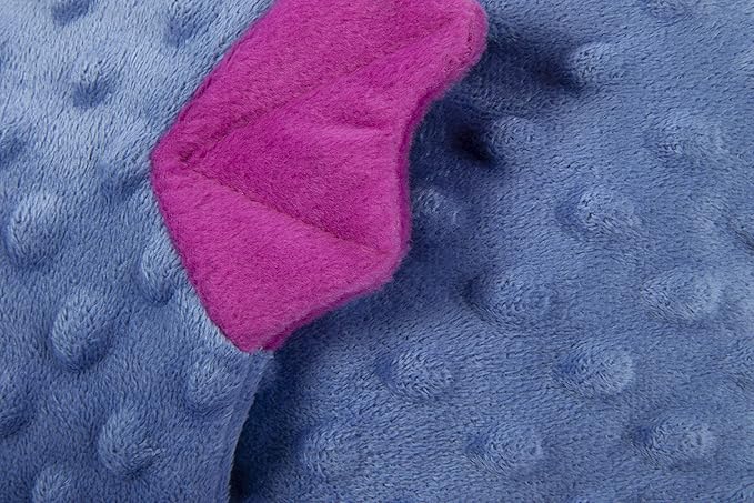 goDog Bubble Plush Dragons Squeaky Dog Toy, Chew Guard Technology - Periwinkle, Extra Large
