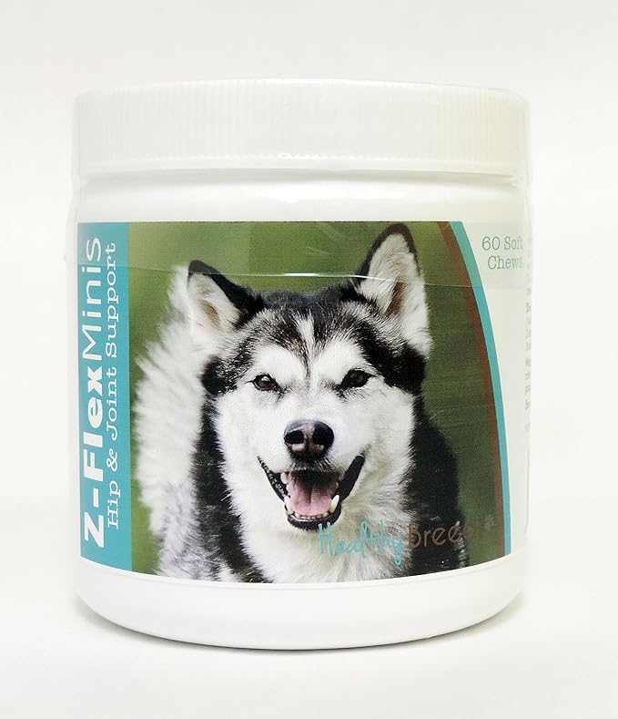 Healthy Breeds Alaskan Malamute Z-Flex Minis Hip and Joint Support Soft Chews 60 Count