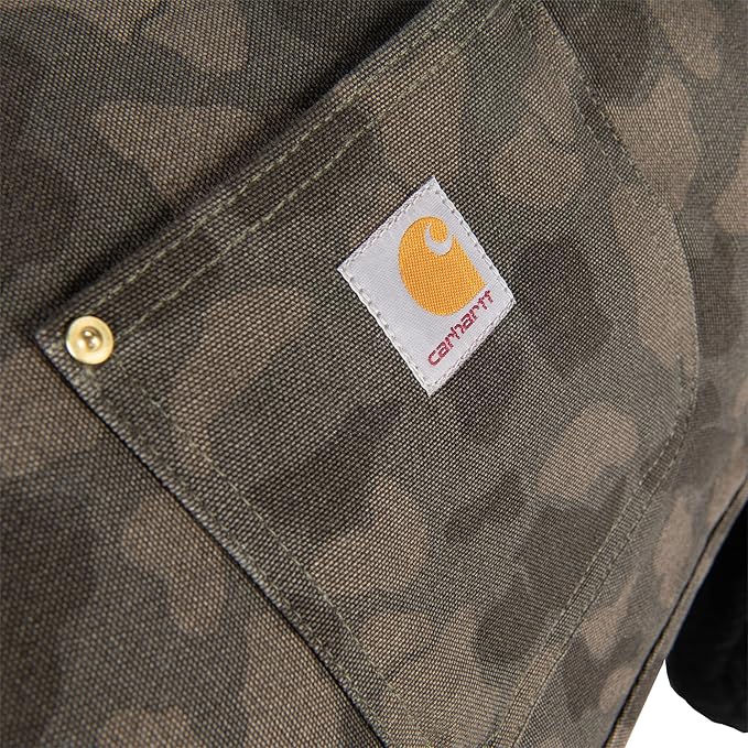 Carhartt Firm Duck Insulated Dog Chore Coat, Duck Camo Tarmac, X-Large