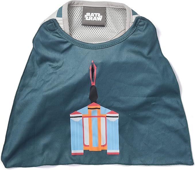 STAR WARS for Pets Boba Fett Dog Harness with Cape, Small (S) | Small Dog Boba Fett Harness for Dogs | Star Wars Pet Harness, Star Wars Harness for Small Dogs Green FF13505