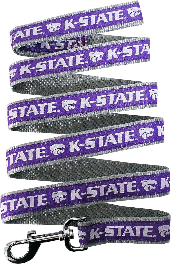 Pets First Collegiate Pet Accessories, Dog Leash, Kansas State Wildcats, Small