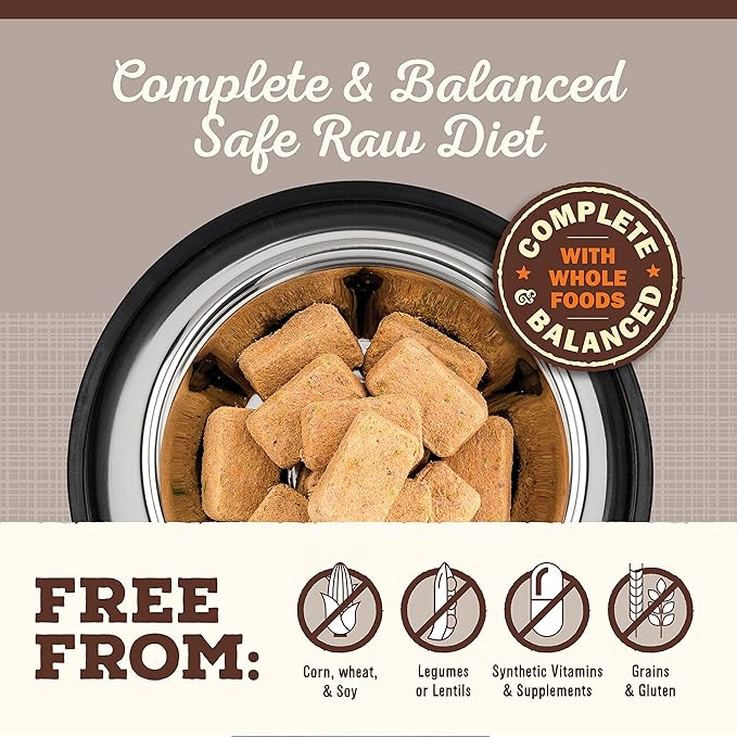 Primal Freeze Dried Dog Food Nuggets, Venison; Complete & Balanced Meal; Also Use as Topper or Treat; Premium, Healthy, Grain Free, High Protein Raw Dog Food, 5.5 oz