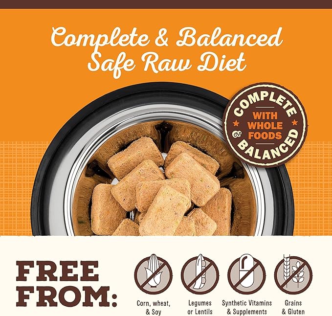 Primal Freeze Dried Dog Food Nuggets, Beef; Complete & Balanced Meal; Also Use as Topper or Treat; Premium, Healthy, Grain Free, High Protein Raw Dog Food, 5.5 oz