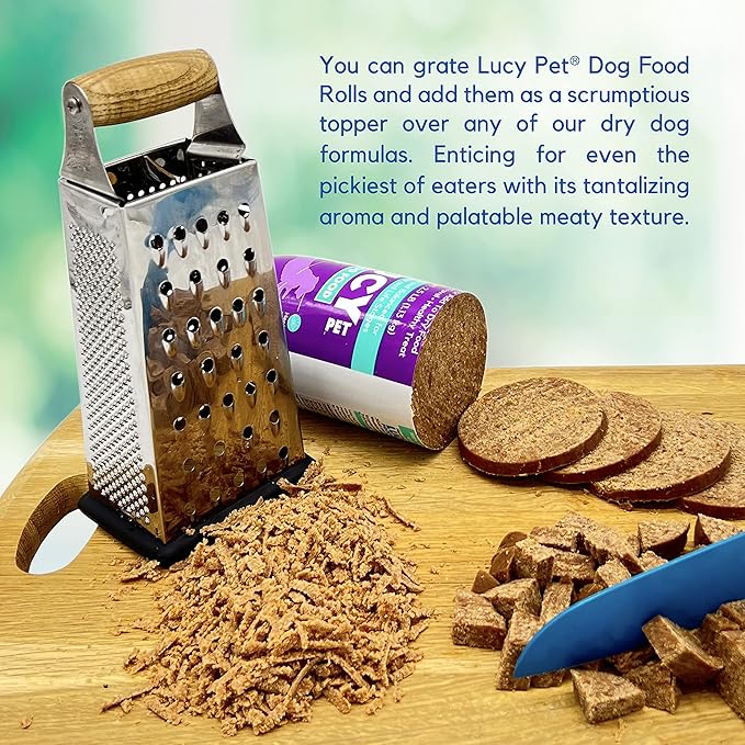 Lucy Pet Products Chicken Formula Dog Food Roll 1 lb, Meaty, Semi-Moist Dog Food (100600073)