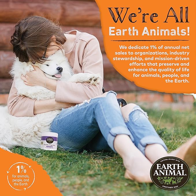 Earth Animal Stop Eating Stool Nutritional Supplement for Dogs & Cats | 8 oz