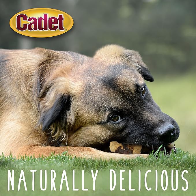 Cadet Gourmet Chicken & Apple Wrapped Dog Treats Wraps - Healthy & Natural Chicken & Apple Dog Training Treats for Small & Large Dogs - Inspected & Tested in USA (3 oz.)