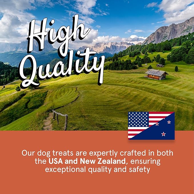 Real Meat Dog Treats - Two 12oz Bag of Bite-Sized Air-Dried Venison Jerky for Dogs - Grain-Free Jerky Dog Treats Made up of 95% Human-Grade, Free-Range, Grass Fed Venison - All-Natural Dog Treats