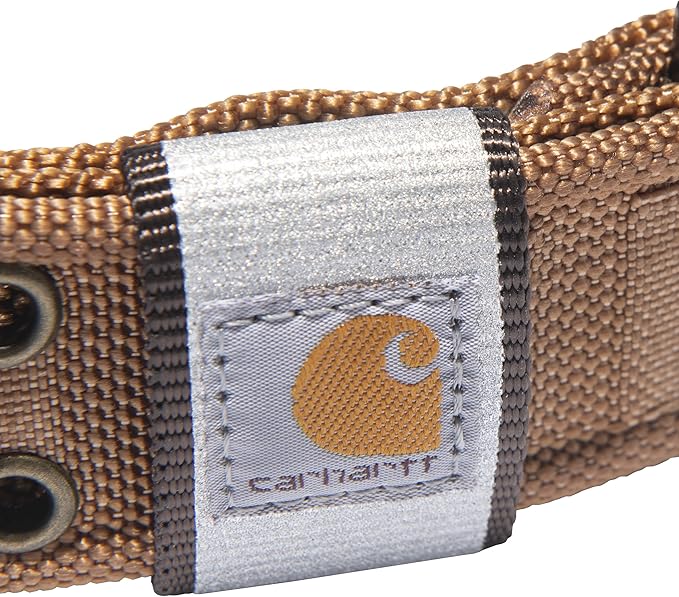 Carhartt Pet Fully Adjustable Wide Webbing Collar for Dogs, Carhartt Brown, Medium