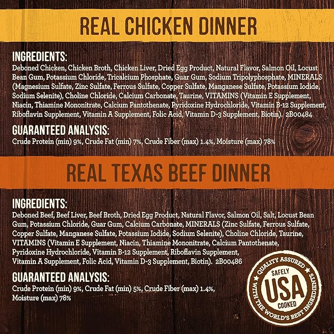 Merrick Grain Free Premium and Natural Canned Dog Food, Soft and Healthy, Real Beef and Chicken Variety Pack - (Pack of 1) 9.5 lb. Cans