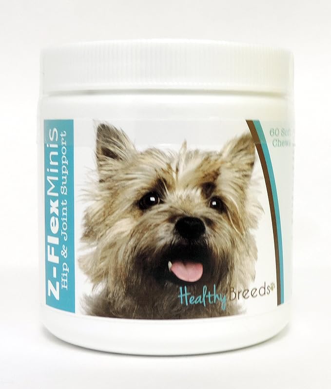 Healthy Breeds Cairn Terrier Z-Flex Minis Hip and Joint Support Soft Chews 60 Count