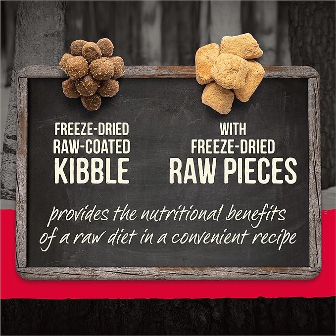 Merrick Backcountry Grain Free Dry Adult Dog Food Kibble With Freeze Dried Raw Pieces, Great Plains Red Recipe - 4.0 lb. Bag