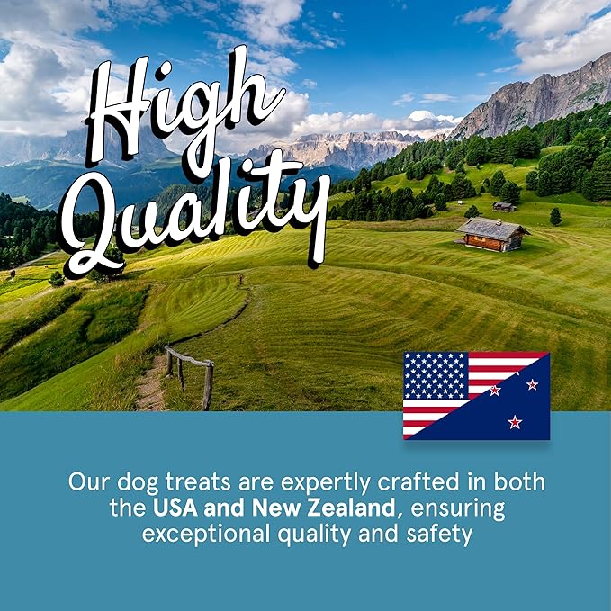Real Meat Dog Treats - Two 12oz Bag of Bite-Sized Air-Dried Fish & Venison Jerky for Dogs - Grain-Free Jerky Dog Treats Made up of 95% All-Natural, Human-Grade, Free-Range Venison & Ocean-Caught Fish