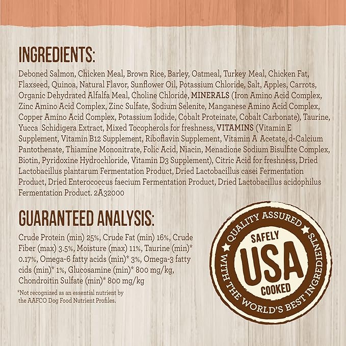 Merrick Healthy Grains Premium Adult Dry Dog Food, Wholesome And Natural Kibble With Salmon And Brown Rice - 25.0 lb. Bag