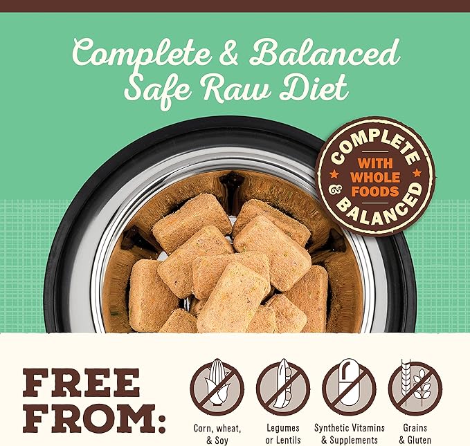 Primal Freeze Dried Dog Food Nuggets, Chicken; Complete & Balanced Meal; Also Use as Topper or Treat; Premium, Healthy, Grain Free, High Protein Raw Dog Food, 5.5 oz