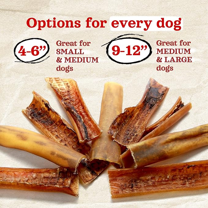 Natural Farm Bully Chips (9-12 Inch, 16 Oz.), Digestible Beef Cheek from Grass-Fed Cows, Non-GMO, Grain-Free, Natural Long-Lasting Dog Chews for Small, Medium & Large Dogs, Great Rawhide Alternative