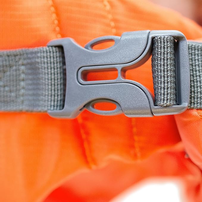 Outward Hound Granby Splash Orange Dog Life Jacket, Large