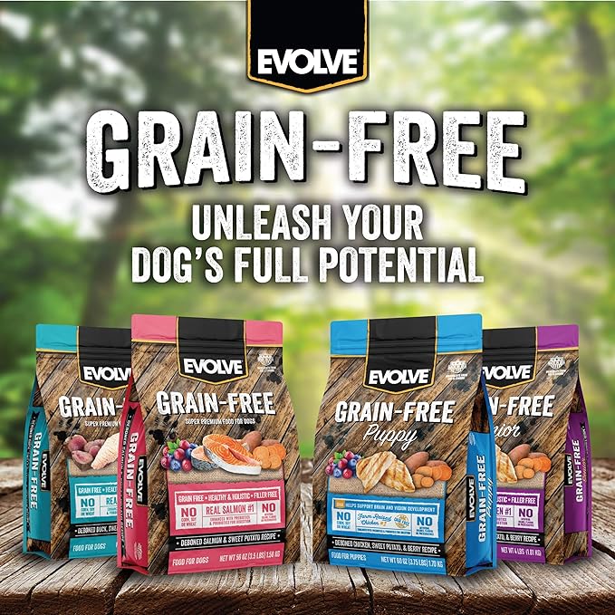 Evolve Grain Free Deboned Turkey & Sweet Potato Recipe Dog Food, 13 lb.