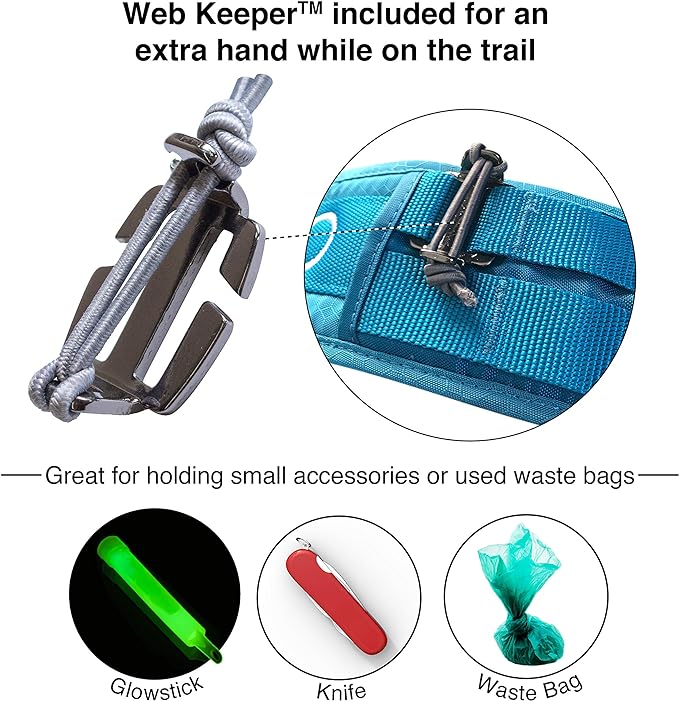 Kurgo RSG Utility Belt, Adjustable Dog Running Belt, Hands Free Running Belt for Running, Walking, Hiking