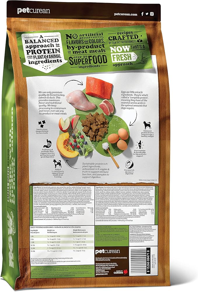 Now Fresh Grain Free Small Breed Dog Food, 22 lb - Dry Dog Food Senior Recipe - Healthy Diet with Probiotics & Real Meat & Fish for Protein