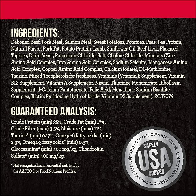 Merrick Backcountry Grain Free Dry Adult Dog Food Kibble With Freeze Dried Raw Pieces, Great Plains Red Recipe - 4.0 lb. Bag