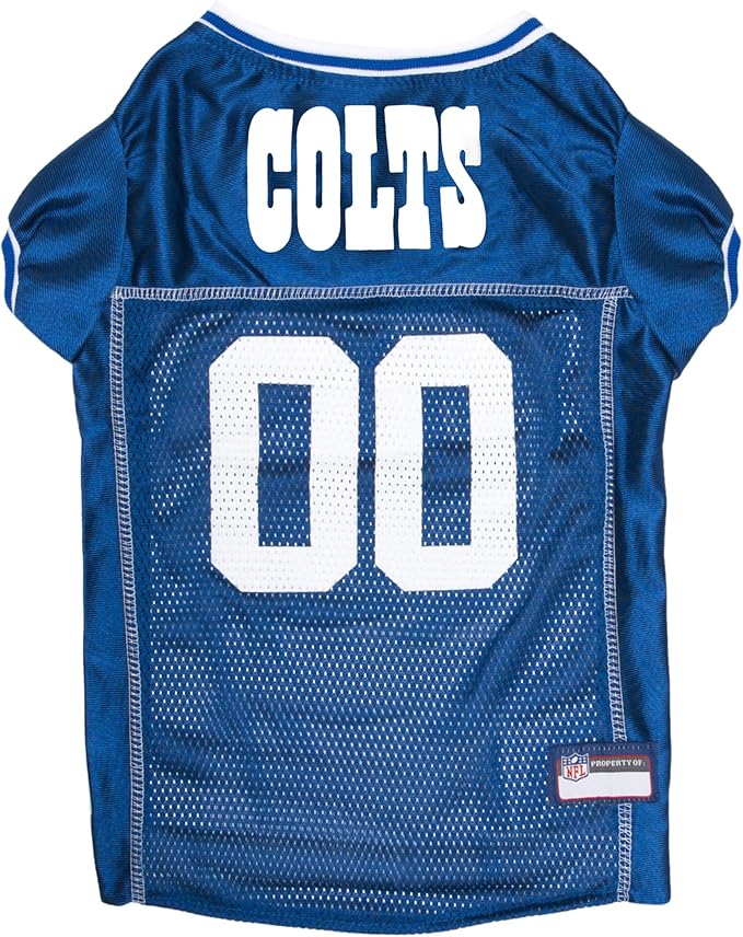NFL Indianapolis Colts Dog Jersey, Size: X-Small. Best Football Jersey Costume for Dogs & Cats. Licensed Jersey Shirt