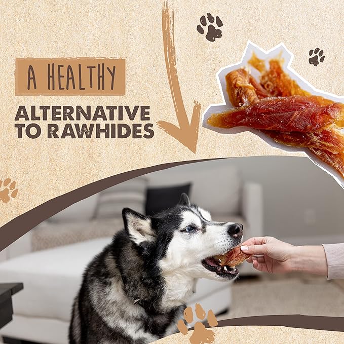 Mighty Paw Naturals Chicken Jerky for Dogs | Chicken Jerky Dog Treats for Small Dogs, Medium Pets and Large Breeds. Natural Dog Treats for Large Dogs, and Puppies. Dried Chicken Dog Jerky Treats 14 oz