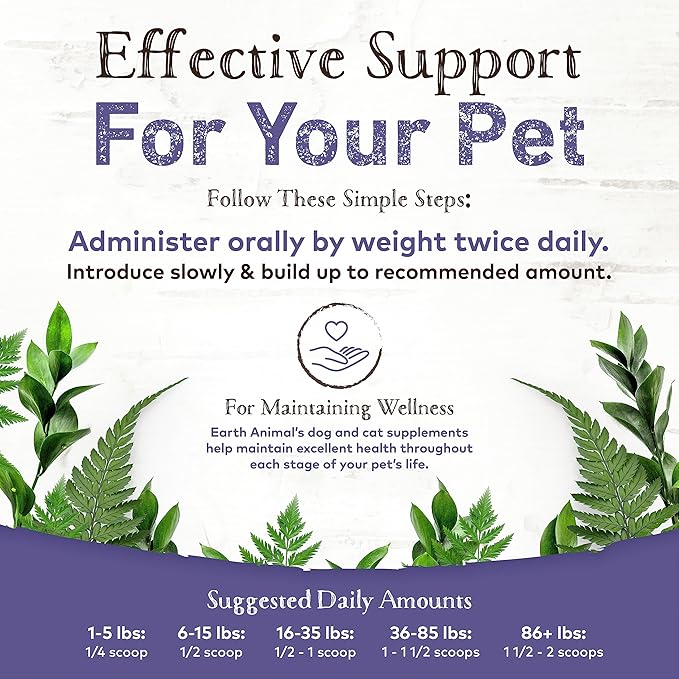 Earth Animal Healthy Weight Nutritional Supplement for Dogs & Cats | Made in The USA with Natural Ingredients | 8 oz